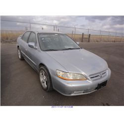 2001 - HONDA ACCORD***SALVAGE TITLE***