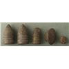 Image 1 : CONFEDERATE AND UNION 5 ORIGINAL CIVIL WAR BULLETS