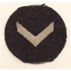 WWII Nazi German Rank Patch Round Original
