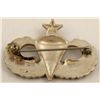 Image 2 : WWII US Airborne Wing Senior Paratrooper Pin Sterling