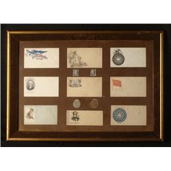 RARE CIVIL WAR COLLECTION ORIG  ENVELOPES, STAMPS COINS