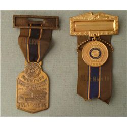 1938 & 1952 AMERICAN LEGION CONVENTION BADGES