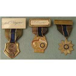 1950-1954-1956 AMERICAN LEGION LT COMMANDERS BADGES