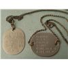 Image 2 : WWI PAIR OF U.S. DOGTAGS FROM NAVY LT COMMANDER