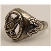 Image 2 : WWII Nazi Germany Silver Eagle & Swastika Ring