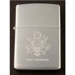 WWII FORT SHERIDAN-CHICAGO- ZIPPO LIGHTER