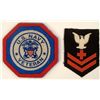 Image 1 : WWII U.S. NAVY RED CROSS INSIGNIA PATCH AND COASTER