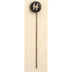 NAZI "SS" STICKPIN WITH BLACK SS IN CIRCLE