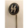 Image 2 : NAZI "SS" STICKPIN WITH BLACK SS IN CIRCLE