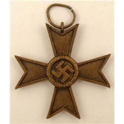 BRONZE NAZI WAR MERIT CROSS 1939 SWASTIKA ON MALTESE