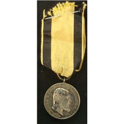 RARE ORIG. WWI IMPERIAL KING WILHELM MEDAL & RIBBON