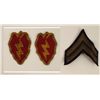 Image 1 : WWII INSIGNIA 25TH DIVISION & CHEVRONS
