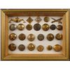 Image 1 : 24 Pc British Military Button Insignia Collection Frmd