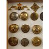 Image 2 : 24 Pc British Military Button Insignia Collection Frmd