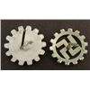 Image 2 : TWO ORIGINAL NAZI DAF WORKERS ORGANIZATION BADGES