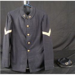 CIVIL WAR ERA SPAN-AMERICAN WAR UNIFORM COAT FORAGE CAP