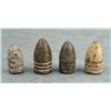 Image 1 : 4 Original Authentic Gettysburg Civil War Bullets 1"
