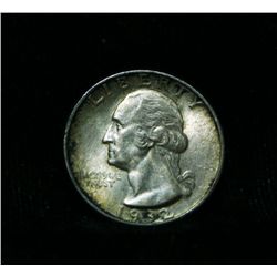1932-p Washington Quarter 25c Grades Choice Uncirculated ms64