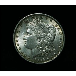 1896-p Morgan Dollar $1 Grades Select Uncirculated ms63