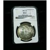 Image 1 : NGC 1885-p Colorfully toned Morgan Dollar Graded  Choice Uncirculated ms64 NGC