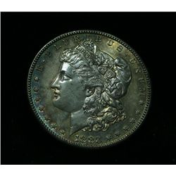 *** RARE  1883-s Morgan Dollar $1 Grades ms63 Rainbow Toned RARE***