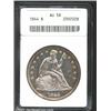 Image 1 : 1844 S$1 AU58 ANACS.
