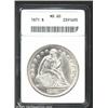 Image 1 : 1871 S$1 MS60 ANACS.