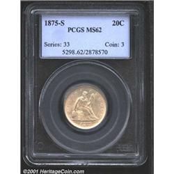 1875-S 20C MS62 PCGS.