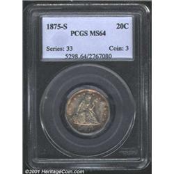 1875-S 20C MS64 PCGS.