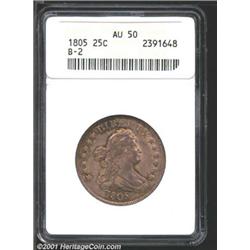 1805 25C AU50 ANACS.