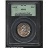 Image 1 : 1887 25C MS63 PCGS.
