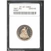 Image 1 : 1867 25C PR63 Cameo ANACS.