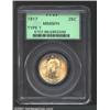 Image 1 : 1917 25C Type One MS65 Full Head PCGS.