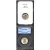 Image 1 : 1929-S 25C MS64 NGC, blushes of yellow, lilac and vivid violet cover both sides, lustrous with an av