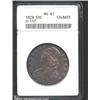 Image 1 : 1828 50C Square 2, Small 8 MS61 ANACS.
