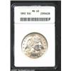 Image 1 : 1892 50C MS63 ANACS.