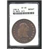 Image 1 : 1795 S$1 Flowing Hair, Three Leaves XF40 ANACS.