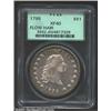 Image 1 : 1795 S$1 Flowing Hair, Three Leaves XF40 PCGS.