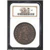 Image 1 : 1795 S$1 Flowing Hair, Two Leaves XF40 NGC.