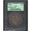 Image 1 : 1798 S$1 Small Eagle, 15 Stars VF30 PCGS.