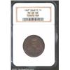 Image 1 : 1847 1C Hawaii Cent MS63 Brown NGC.