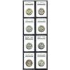 Image 1 : 1935 50C MS64 ANACS, pleasing olive-gold patina; 1936 MS65 ANACS, a highly lustrous Gem; 1939-D--Cle