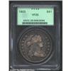 Image 1 : 1803 S$1 Small 3 VF35 PCGS.