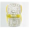 Image 1 : 43twc Lab Diamond 22k Gold Vermeil Ring (JEW-2363)