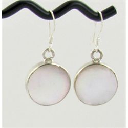 Sterling Mother of Pearl Earrings (JEW-1399)