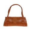 Image 1 : Ladies Brown Crocodile Hide Skin Handbag (ACT-039)