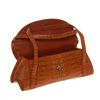 Image 2 : Ladies Brown Crocodile Hide Skin Handbag (ACT-039)