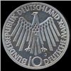 Image 1 : 1972J Germany Silver 10 Mark PR68 DCAM (COI-8548)