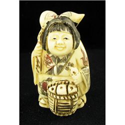 Chinese Handcarved Bone Netsuke (CLB-766)