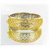 Image 2 : 150twc Lab Ruby 22k Gold Vermeil Bracelet (JEW-2340)